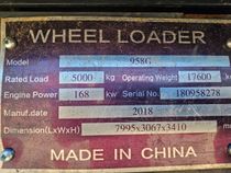 2018 Foton Lovol 958G Wheel Loader