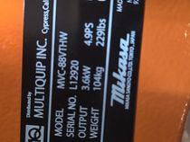 2026 Multiquip MVC-88VTHW Plate Compactor