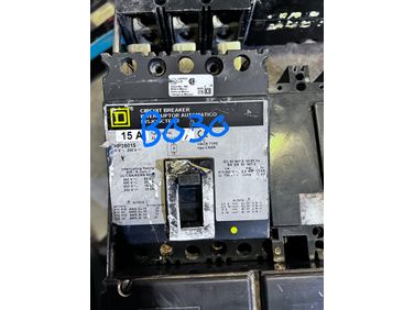 Used Square D 15A   Electrical Breaker