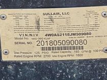 2018 Sullair 185 Air Compressor