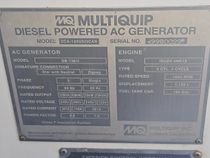 2016 Multiquip DCA125SSIU4F Generator Set