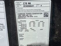 2023 Cummins C70N6 Generator Set