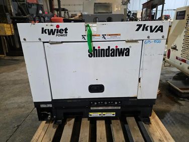 Used Shindaiwa DGK7F 7kW  Generator Set